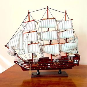 Steamship, decorations.